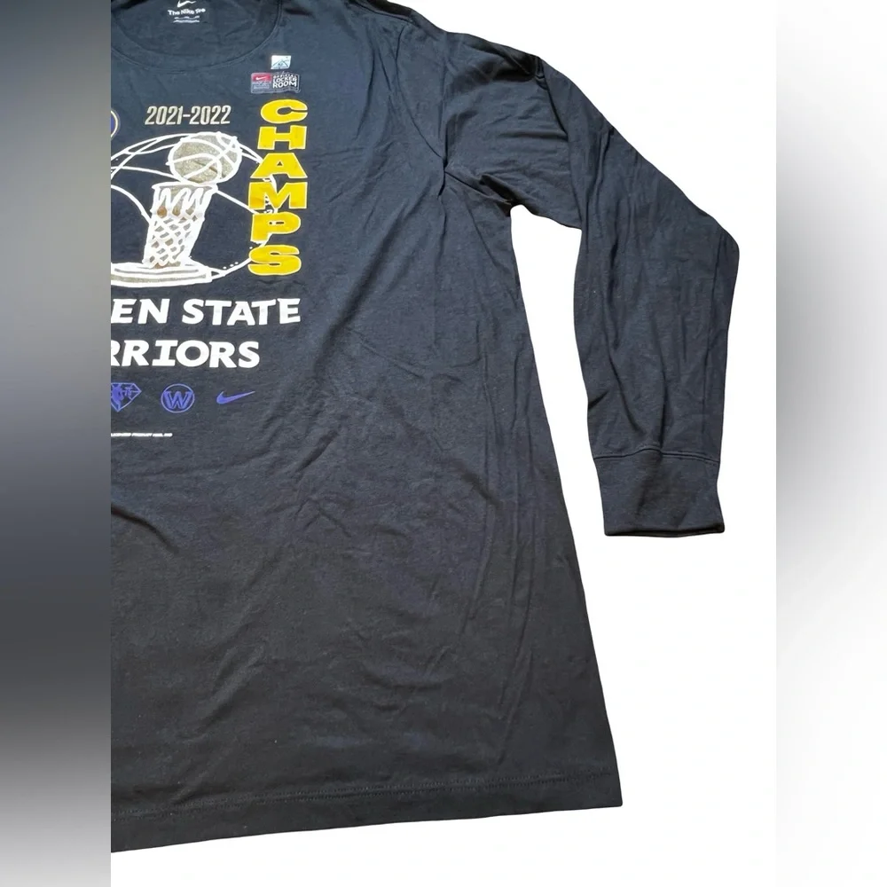 Nike Golden State Warriors 2021-2022 NBA Champs‎ Long Sleeve Tee Black men’s XXL